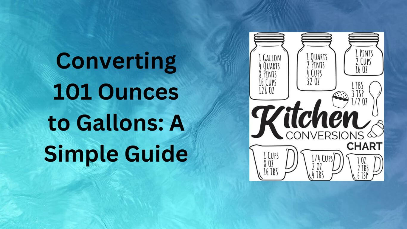 Converting 101 Ounces to Gallons-101 ounces of water a day